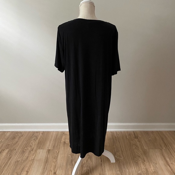 Charcoal Gray T Shirt Dress - Picture 5 of 8